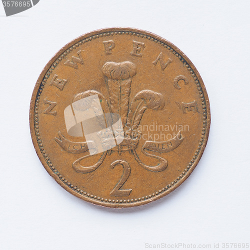 Image of UK 2 pence coin