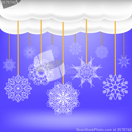 Image of Abstract Winter Snow Background.