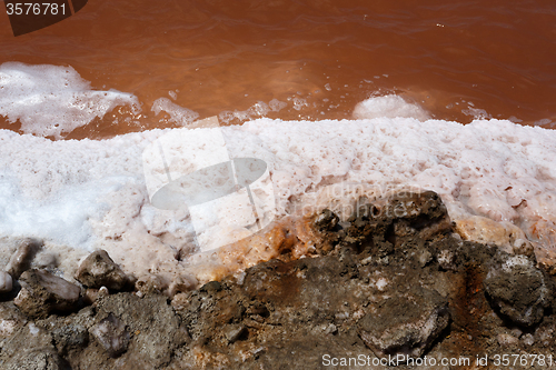 Image of salt mineral mining in Namibia