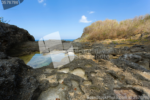 Image of coastline at Nusa Penida island