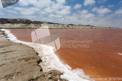 Image of salt mineral mining in Namibia