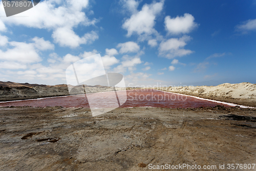 Image of salt mineral mining in Namibia