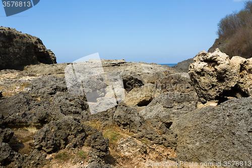 Image of coastline at Nusa Penida island