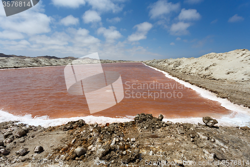 Image of salt mineral mining in Namibia