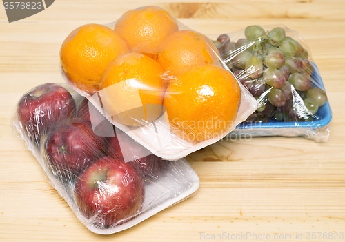 Image of fruits in packages