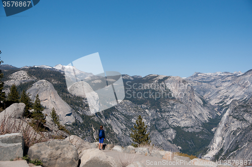 Image of Hiking panaramic train in Yosemite