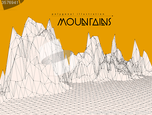 Image of Mountain landscape illustration