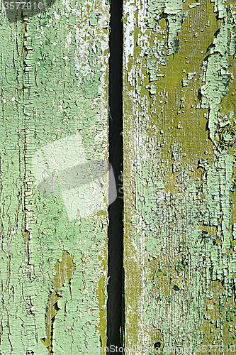 Image of Grunge wooden texture with horizontal planks.