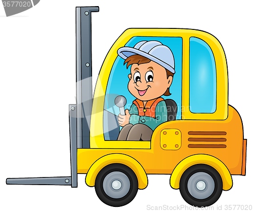 Image of Fork lift truck theme image 2