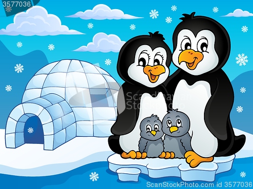 Image of Penguin family theme image 2