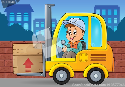 Image of Fork lift truck theme image 3