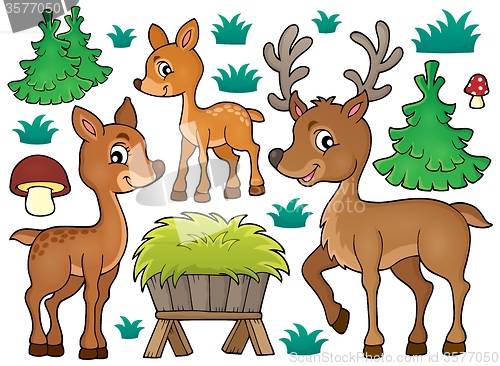 Image of Deer theme collection 1