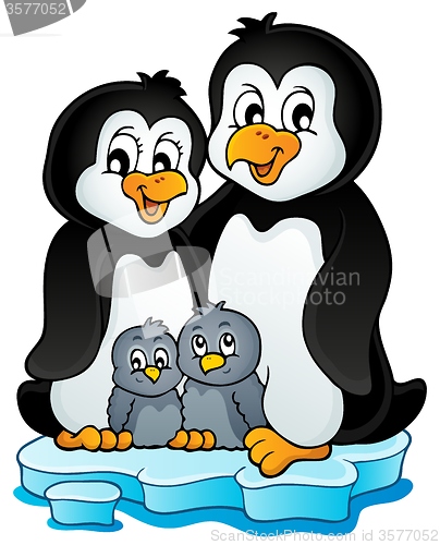 Image of Penguin family theme image 1