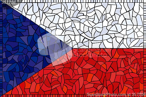 Image of creative czech republic national flag