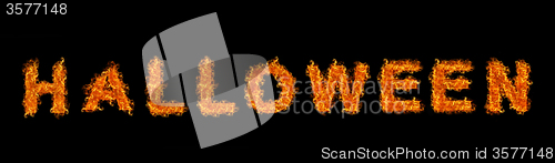 Image of Halloween pumpkin with scary face