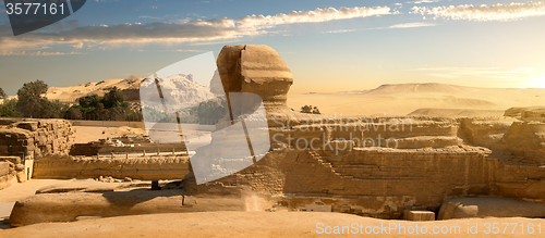 Image of Sphinx in desert