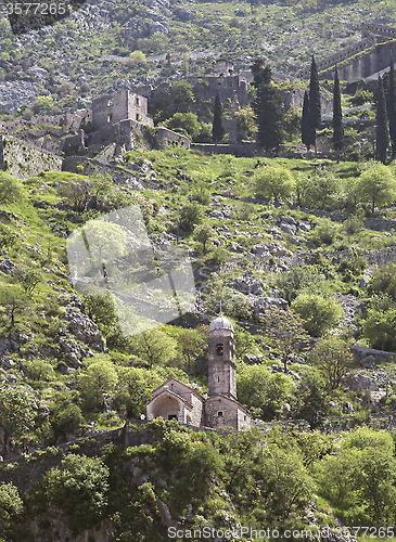 Image of Ruins of the fortress over Kotor