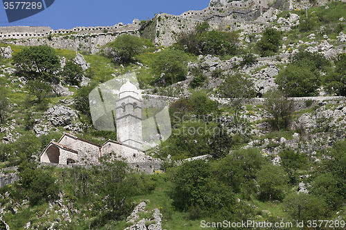 Image of Ruins of the fortress over Kotor