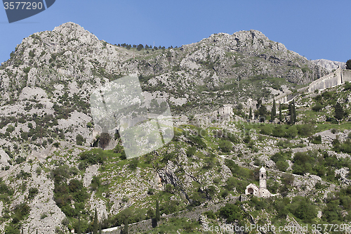 Image of Ruins of the fortress over Kotor