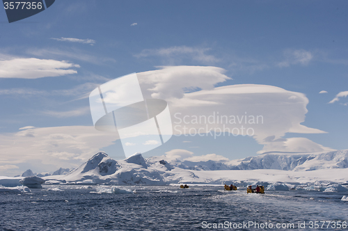 Image of Icebergs in Antarctica