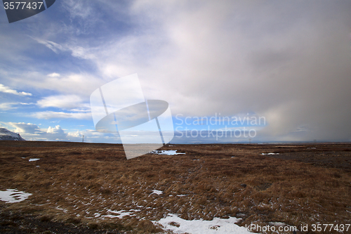 Image of Beautiful volcano landscape in Iceland