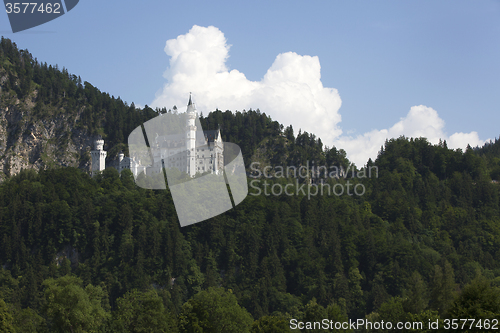 Image of Castle of Neuschwanstein in Bavarian Alps