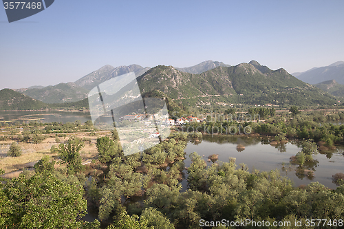 Image of Virpazar village on Skadar lake, Montenegro