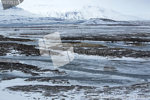 Image of Volcanic mountain landscape in Iceland