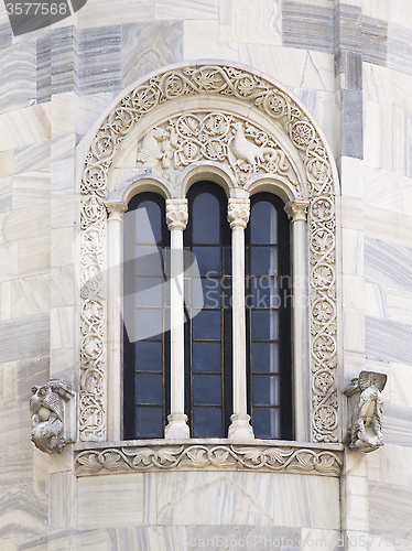 Image of Window of Virgin's church in Studenica monastery 