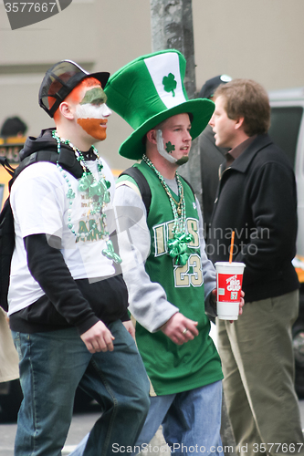 Image of Participants on Saint Patricks Day Parade