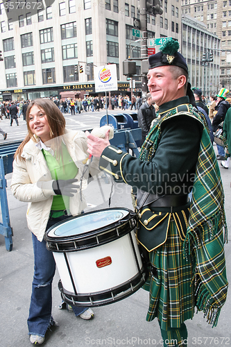 Image of Saint Patricks Day Parade drums