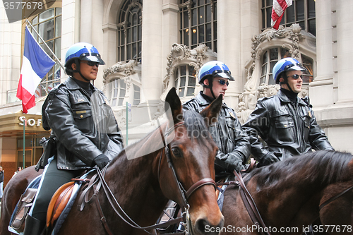 Image of Police guard on Saint Patricks Day