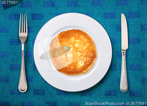 Image of plate with cake