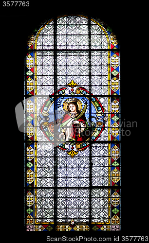 Image of Stained-glass window in Subotica cathedral 