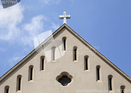 Image of Top of Franciscan church in Subotica