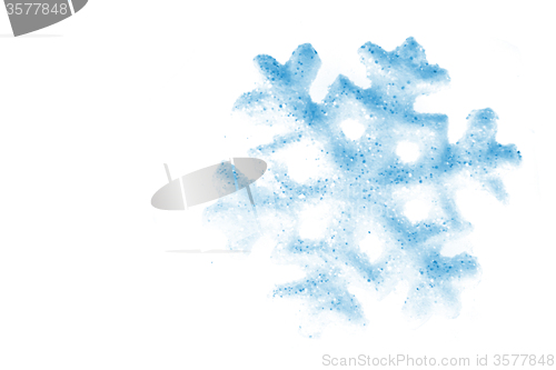 Image of snowflake isolated