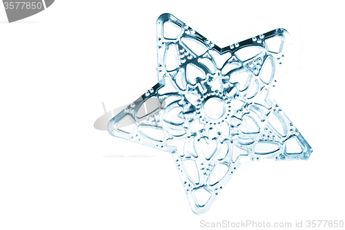 Image of snowflake isolated