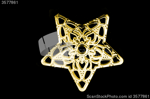 Image of snowflake isolated