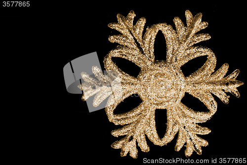 Image of snowflake isolated