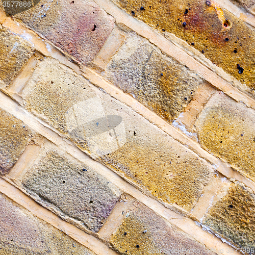 Image of in london abstract texture of a ancien wall and ruined brick