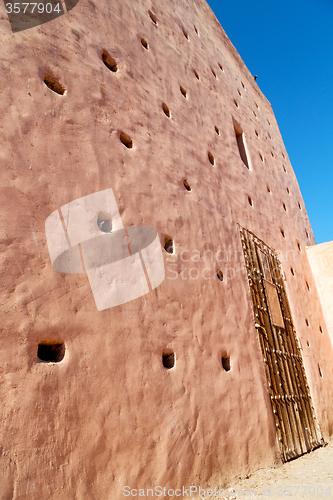 Image of line in morocco africa old tile and pink