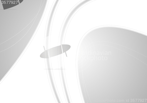 Image of Light grey corporate waves background