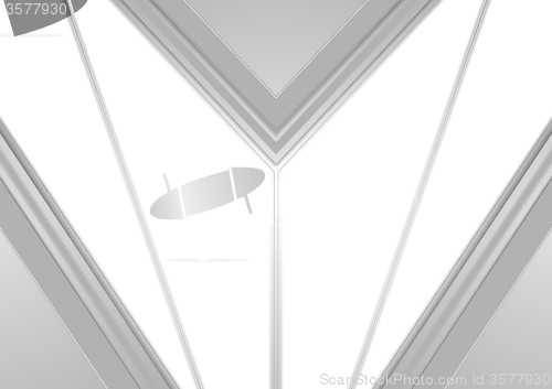 Image of Grey and white tech geometric corporate background