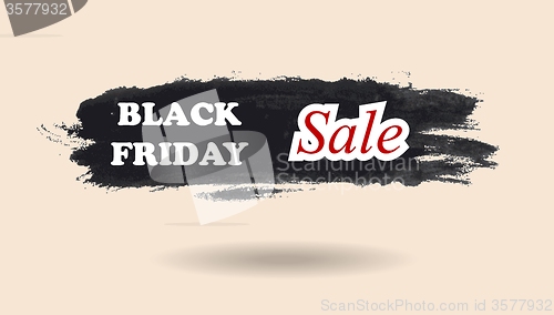 Image of Black Friday watercolor banner design