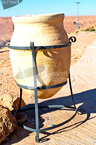 Image of potted  in   valley  morocco  africa 