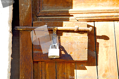 Image of   brown  rusty      morocco in africa the  