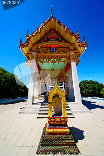 Image of kho samui bangkok in thailand incision of sidewalk temple