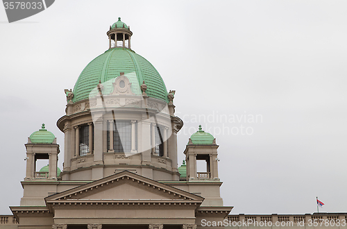 Image of Serbian parliament in Beograd