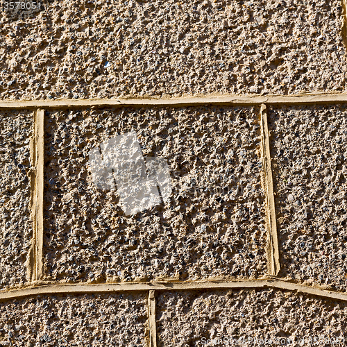 Image of in london abstract    texture of a ancien wall and ruined brick