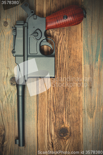 Image of vintage Mauser submachine gun